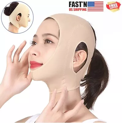 Face V-Line Lift Sleeping Belt Reusable Facial Slimming Mask Lift Facial Mask • $9.48