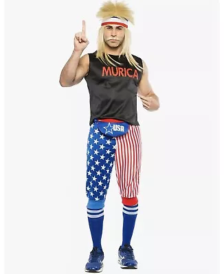 Murica Men's Adult 5 Piece  Costume Sz: XXL New In Package • $24.99