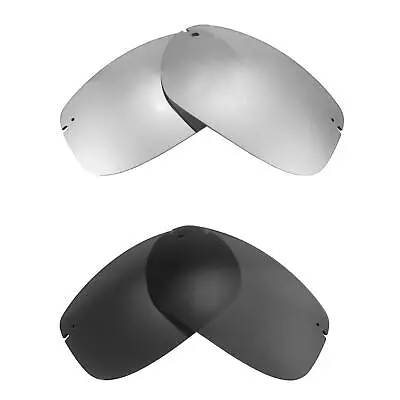 Walleva Two Pairs Polarized Lenses For Maui Jim Banyans - Titanium + Black  • $39.99