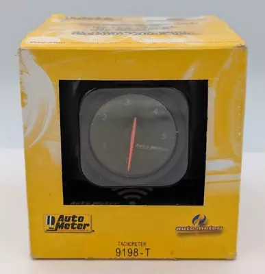 Auto Meter 9198-T 2-1/16  Tach 0-5000 RPM Airdrive Black • $115.50