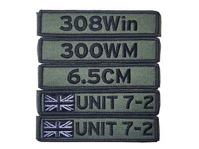 £6.99 • Buy 1 X Personalised Name Patch 5 X1  Hook And Loop Army AirSoft