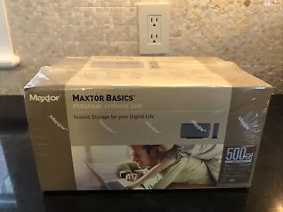 Sealed New Boxed Maxtor Basics Personal Storage 3200 External Hard Drive 500GB  • $101.99