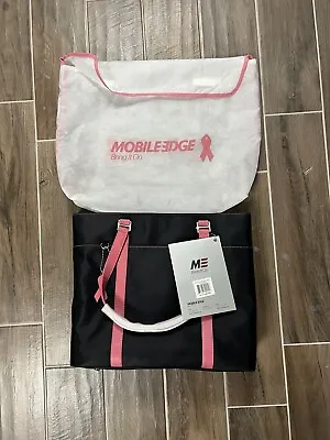 Mobile Edge Komen Tote Bag Black Pink 15 Inch W DUST BAG NEW • $35.97