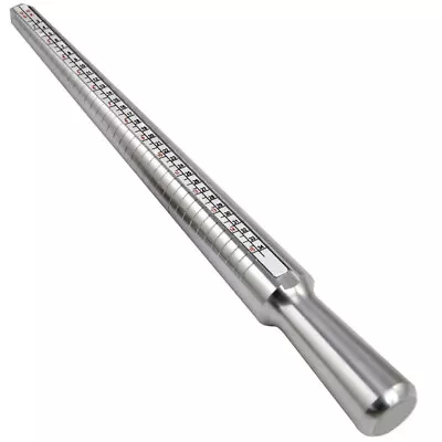 Metal Ring Sizer Guage Mandrel Finger Sizing Measure Stick Standard Tool • $11.39