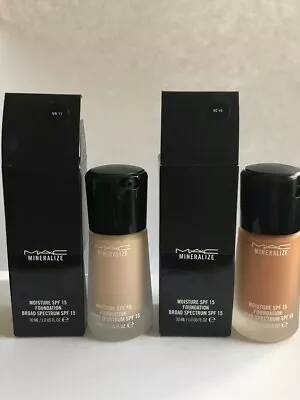 Mac Mineralize Moisture SPF 15 Foundation 30ml 1 Oz Discontinued (CHOOSE SHADE) • $71.10