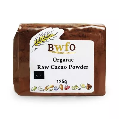 Organic Raw Cacao Powder 125g | BWFO | Free UK Mainland P&P • £6.47