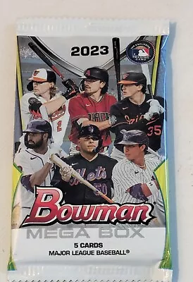 ⚡ [1x] 2023 Bowman Mega Box Mojo Refractor Pack Factory Sealed - 5 Chrome Cards • $13.51