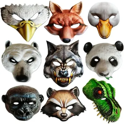 £8.40 • Buy Party EVA Animal Headgear Carnival Children/Adults Masks Halloween Masquerade.