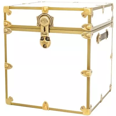 Rhino Storage Trunk Footlocker With Antique Brass Trim 18x18x20  USA Made • $169.95