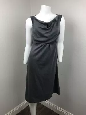 LIZ LANGE Women's Maternity Dress Size XS Gray Sleeveless Cowl • $6.29
