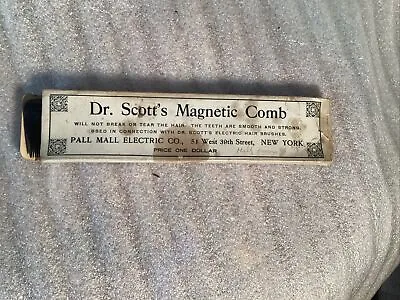 Antique Medical Quack Device Dr. Scott’s Magnetic Comb In Box • $150