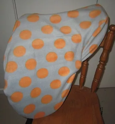 Horse Stock / Western / Swinging Fender Saddle Cover FREE EMBROIDERY Grey Orange • $39