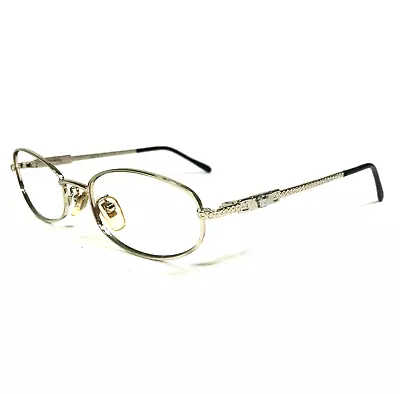 Vintage Versace Eyeglasses Frames MOD.H79 COL.10M Shiny Gold Round 52-18-130 • $179.99