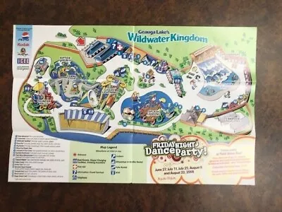 2008 Geauga Lake Wildwater Kingdom Ohio Park Map Brochure Guide Rare Vintage • $1.99