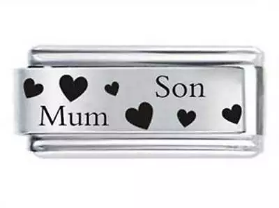 Mum & Son Superlink 18mm * Daisy Charm Compatible With Italian Modular Charms • £5.81