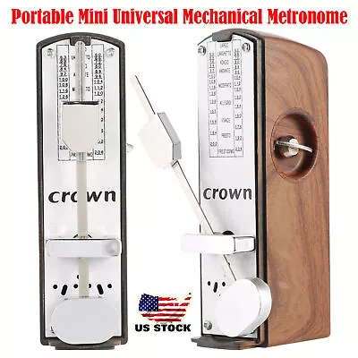 Portable Mechanical Universal Metronome Mini Metronome For Piano Guitar US I8P7 • $17.29