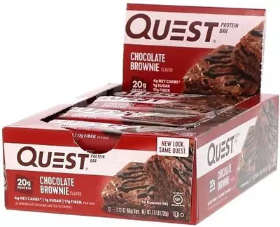 Quest Chocolate Brownie Flavoured Protein Bar 12 Pack X 60 G • $82.92