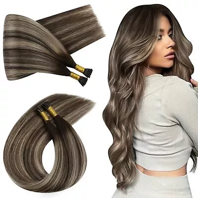 Ugeat Balayage I Tip Human Hair Extensions 22 Inch Itip Hair Extensions Balay... • $80.25