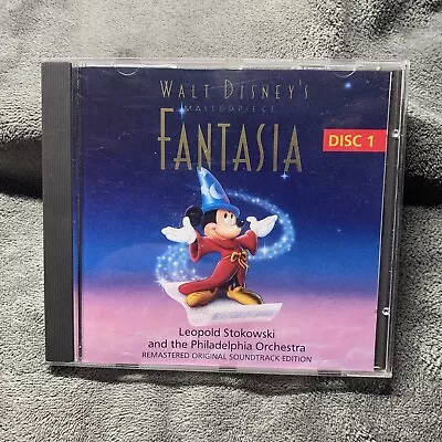 Walt Disney's Fantasia Soundtrack Disc 1 Stokowski Philadelphia Orchestra VGC • £3.80