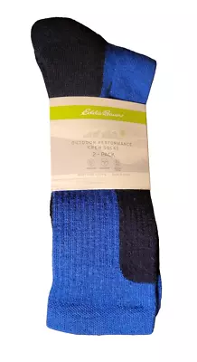 Eddie Bauer Full-Cushion Lifestyle Crew Socks - 2 Pair - Shoe Size 6-10 - New • $19.99