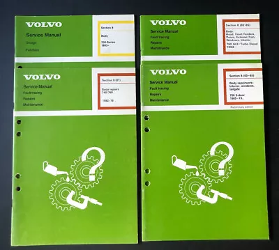 Volvo 740 760 Body Repair Service Manual Set 1982 1983 1984 1985 • $99.95