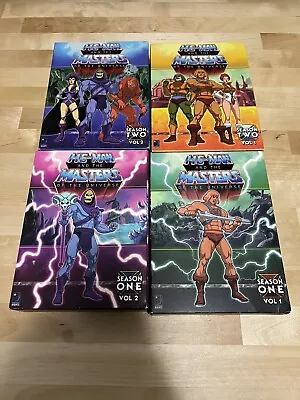 He-Man And The Masters Of The Universe Season 1 &2 Vol 1 &2 DVD Box Set Complete • $44.99