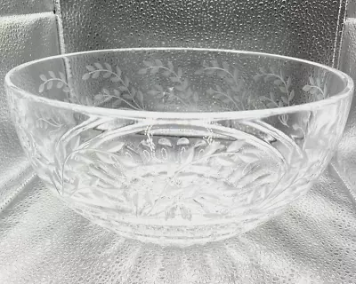 Woodland 9  CRYSTAL Heavy BOWL MILLER ROGASKA REED & BARTON COMPANY With Box • $9.99