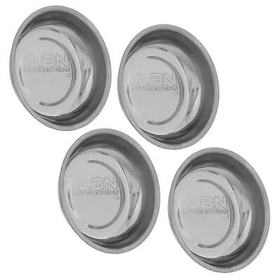 ABN Magnetic Tool Tray 4pk - 3-inch Steel Screw And Bolt Magnetic Parts Bowl • $16.99