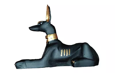 Anubis Seated: Carved Statue Treasures - Egyptian Pharaohs' Gift • £7.99