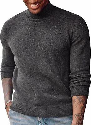 PJ PAUL JONES Men's Mock Turtleneck Sweater Long Sleeve Undershirts Wool...  • $63.99