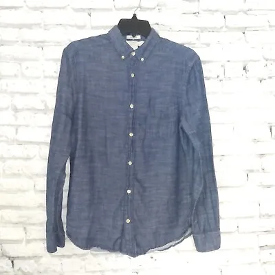 $11.19 • Buy L.O.G.G. Label Of Graded Goods H&M Button Down Shirt Men's Small Blue