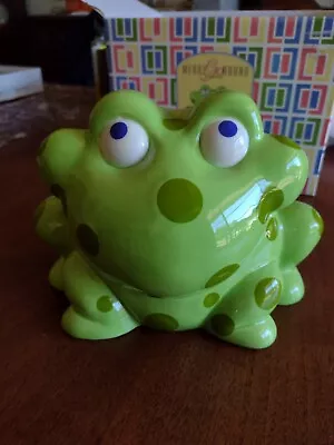 Gorham Merry Go Round Pitter Patter Frog Bank Ceramic In Box • $15.99