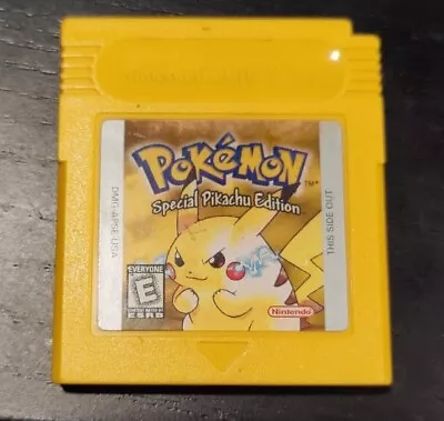 Pokemon Yellow Game Boy Authentic Tested U.S Ver 151 Pokedex + Surfing Pikachu  • $70