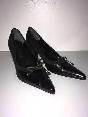 Black Women Leather Shoes ENZO ANGIOLINI Made In Brazil • $28