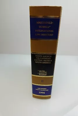 Martindale-Hubbell Law Directory 1996 II Law Firm Affiliations Pro Biographies • $34.99