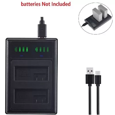 LED Dual LP-E8 LPE8 Battery Charger For Canon EOS 700D 550D600D650DX4X5T3i • £8.39