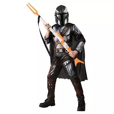 Kids Official Deluxe Mandalorian Star Wars Cosplay Fancy Dress Costume  • £25.93