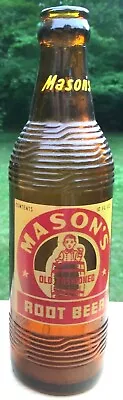 Chicago Illinois   Mason's Old Fashioned Root Beer Soda Bottle 10 Oz. 1953   • $19.99