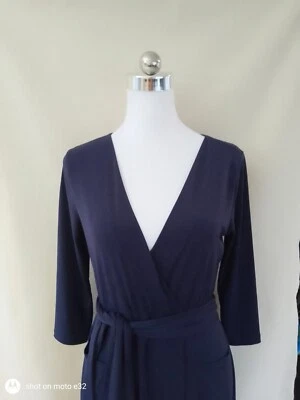 $20 • Buy ASOS Size 14 Dark Indigo Faux Wrap Maxi Dress