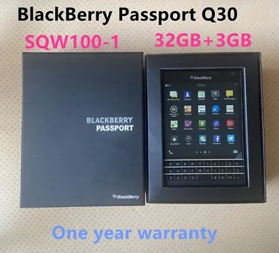 BlackBerry Passport Q30 (SQW100-1) 32GB 3GB RAM Unlocked Smartphone- New Sealed • $150.78