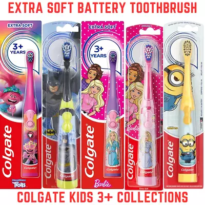 Colgate Kids 3+ Years Extra Soft Battery Toothbrush Select Style • £6.99