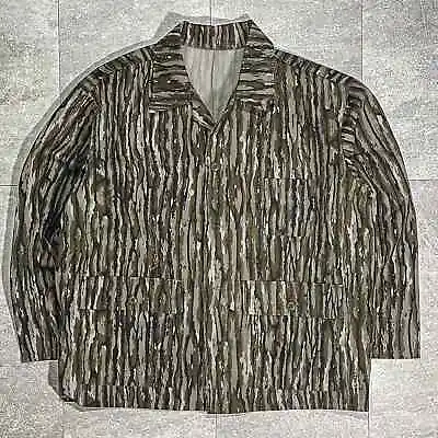 Vintage Real Tree Camo Treebark Button Shirt Jacket Size XL RARE Outdoors Extra • $30