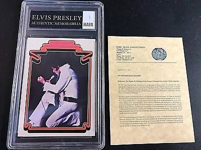 Elvis Presley Authentic Hair Memorabilia With 1978 Trading Card #49 Certified! • $59.95