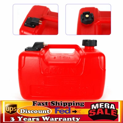$58 • Buy 12L External Fuel Tank Gas Tank Portable 3.2 Gallon Marine Outboard Boat Tank