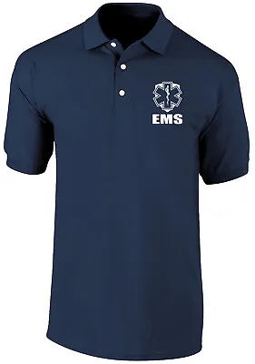 EMS DryBlend Polo Emergency Medical Technician First Responder • $22.85