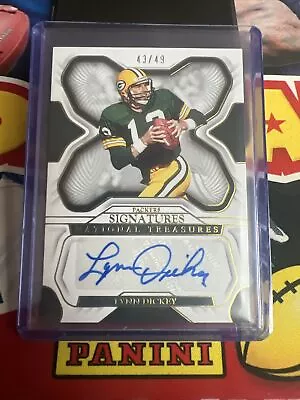 🔥national Treasures Lynn Dickey Auto /49 #ldi Green Bay  Packers • $22.99