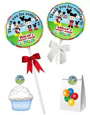 Mouse Mickey Mouse Clubhouse Birthday Party Favors Lollipop Labels • $4.99