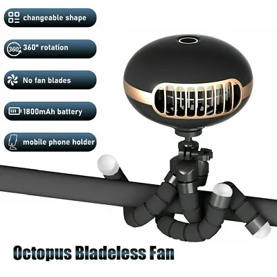$25.95 • Buy USB Rechargeable Stroller Fan Flexible Tripod Clip On Fan Portable Cooling Fan