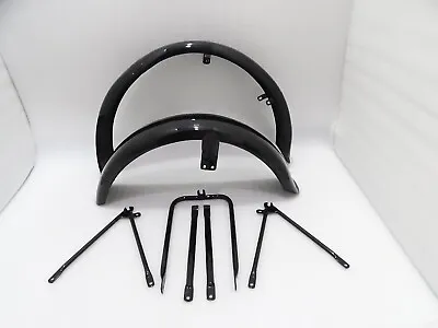 New Matchless G3l Ajs 16m Military Model Black Painted Mudguard Set & Stays • $379.02