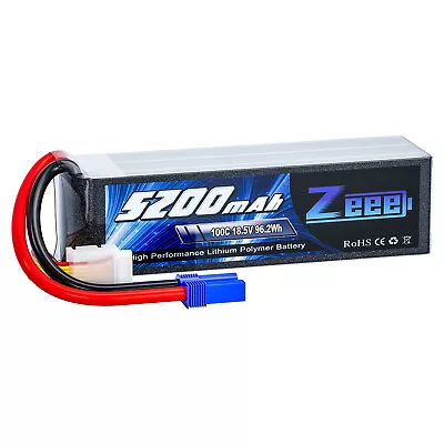 Zeee 18.5V 100C 5200mAh 5S Lipo Battery EC5 For RC Airplane Helicopter Quad Car • $53.19